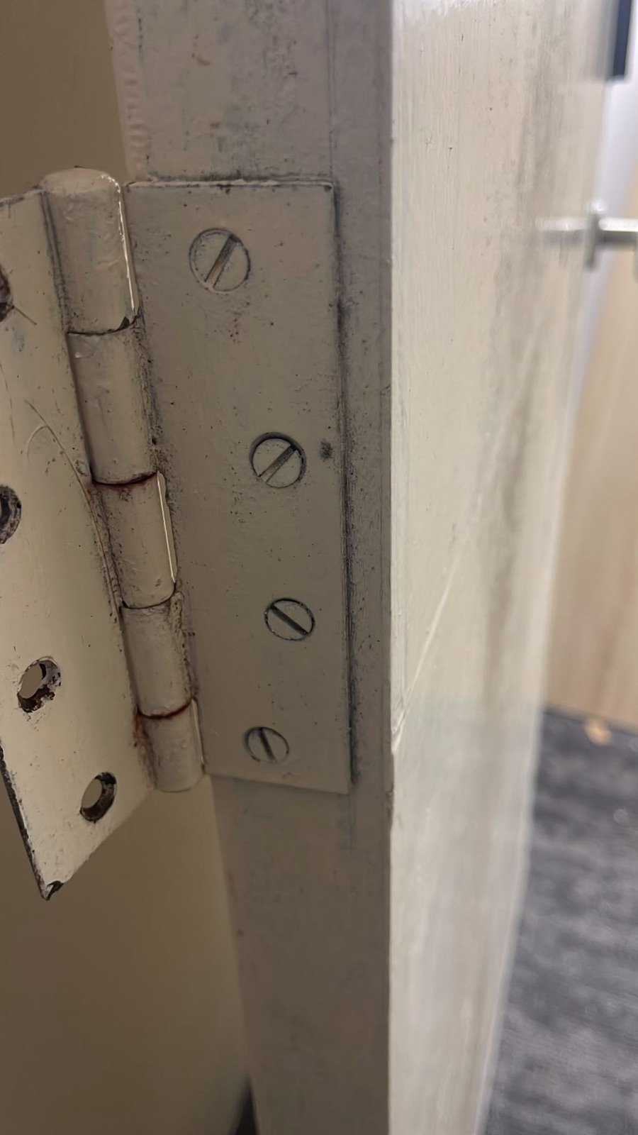 Door hinge repair